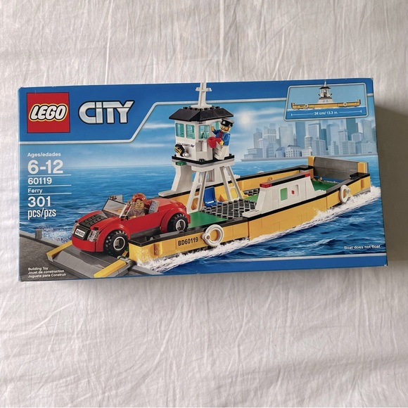 Lego Other - NEW Lego City 60119 Ferry Retired 2016 SEALED Car Boat Captain EXCELLENT